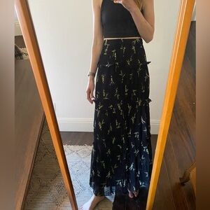 Ba&sh Floral Maxi Skirt